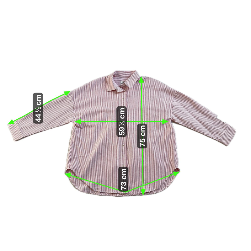 IRIDE: Camicia over in cotone con bottoni nascosti | Vicine a ME
