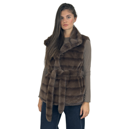 ELETTRA: gilet in ecopelliccia da donna | Vicine a ME