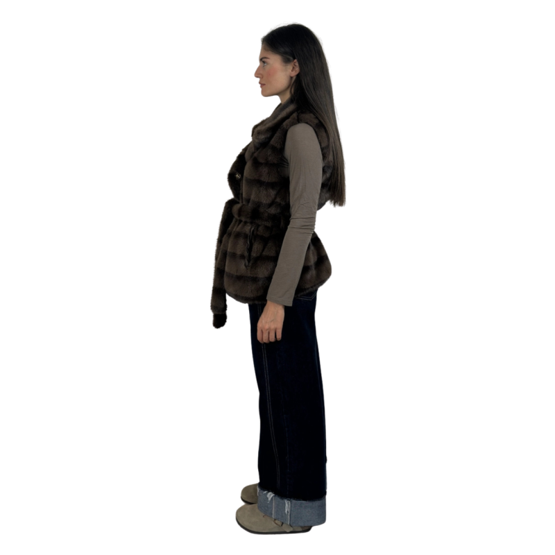 ELETTRA: gilet in ecopelliccia da donna | Vicine a ME