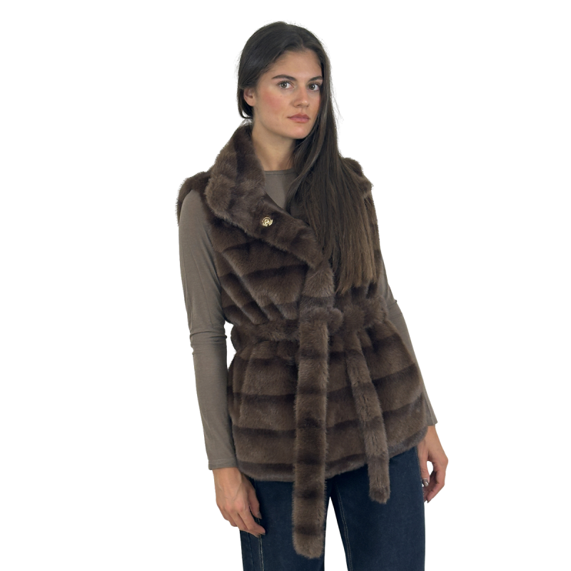 ELETTRA: gilet in ecopelliccia da donna | Vicine a ME