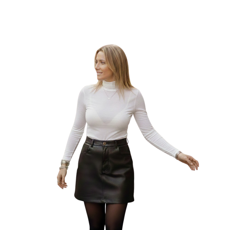 ARIANNA: Maglietta aderente misto cashmere
