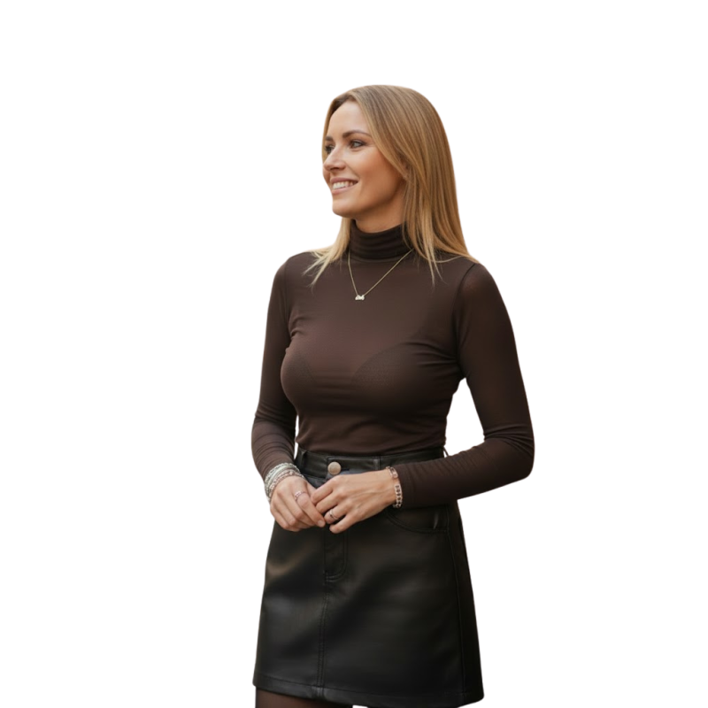 ARIANNA: Maglietta aderente misto cashmere