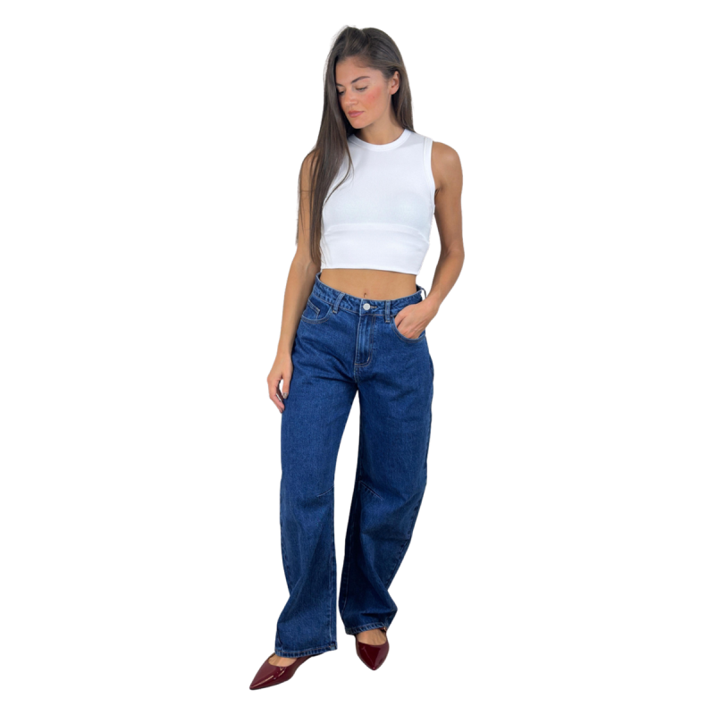 ERMINIA: jeans barrel fit da donna | Vicine a ME