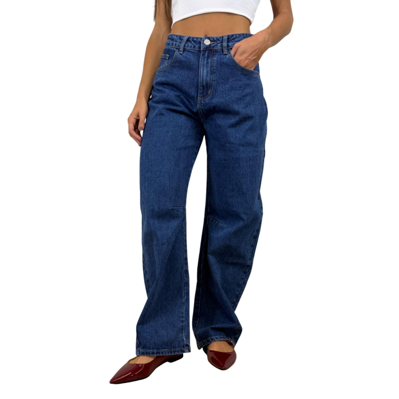 ERMINIA: jeans barrel fit da donna | Vicine a ME