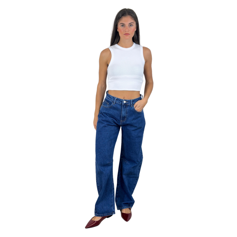 ERMINIA: jeans barrel fit da donna | Vicine a ME