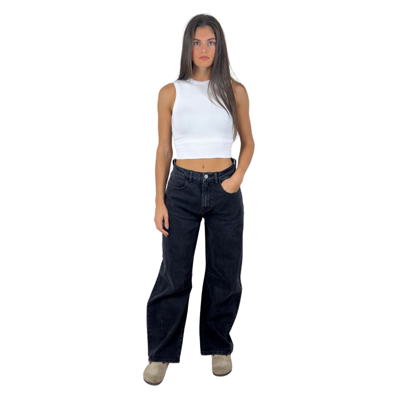 ERMINIA: jeans barrel fit da donna | Vicine a ME