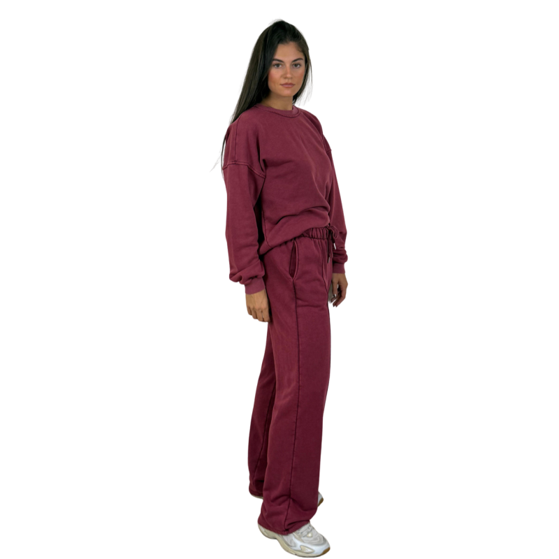 SELIKA: tuta oversize in cotone effetto lavato con jogger | Vicine a ME