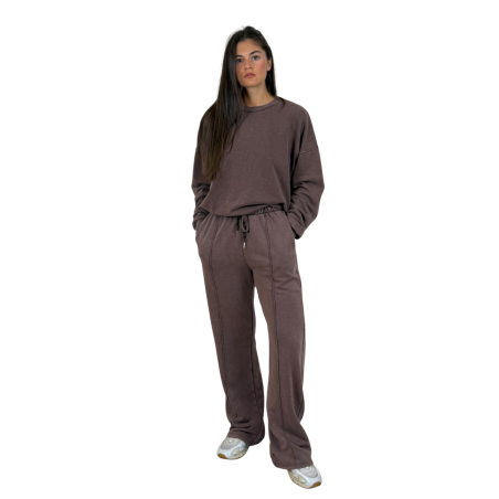 SELIKA: tuta oversize in cotone effetto lavato con jogger | Vicine a ME