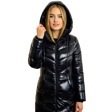 BEATRICE: piumino lungo da donna con cappuccio | Vicine a ME