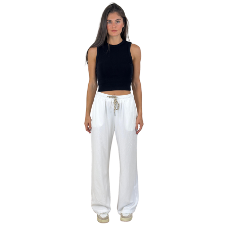 ERA: pantaloni a palazzo in viscosa e lino | Vicine a ME