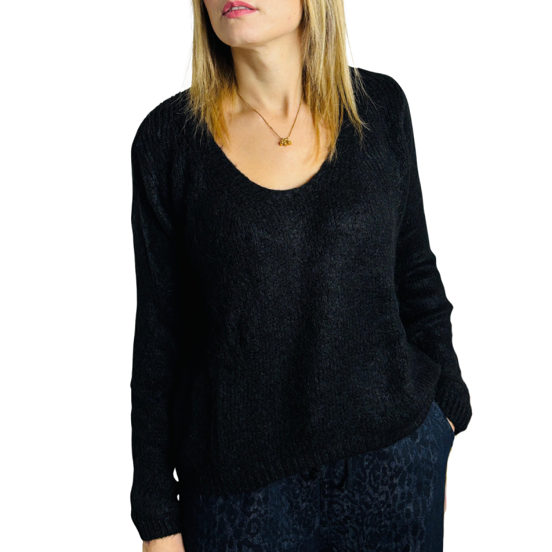ANASTASIA: maglione misto mohair con scollo a V | Vicine a ME