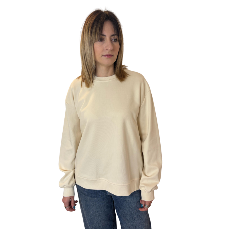 LIA: felpa donna maniche lunghe scollo tondo | Vicine a ME
