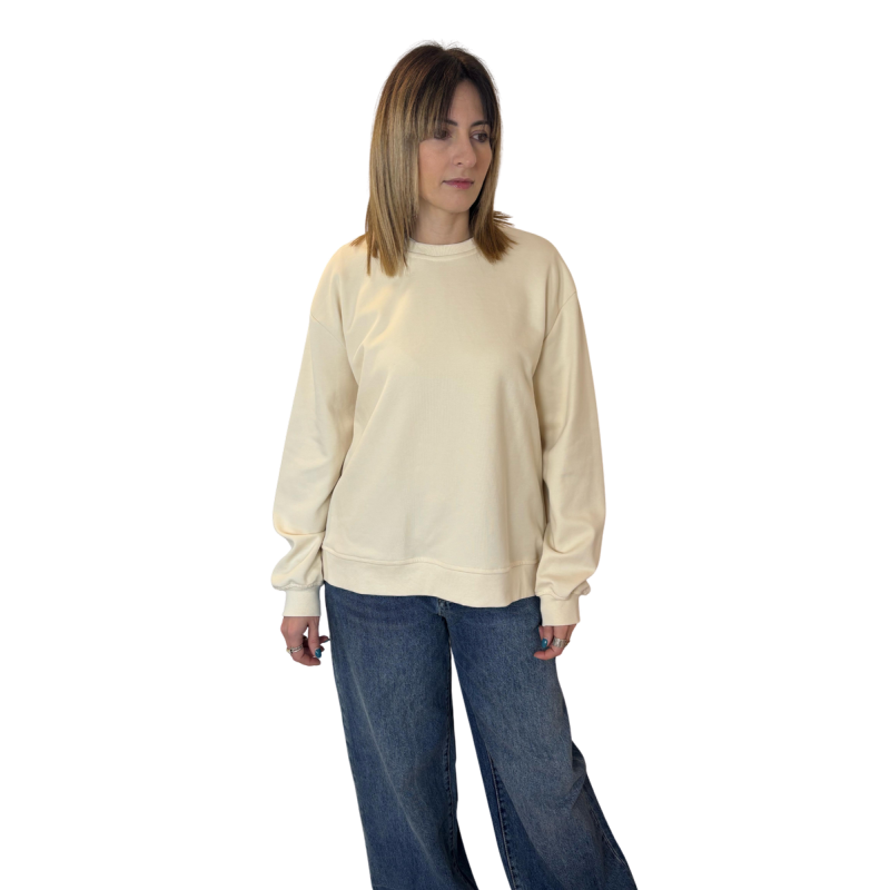 LIA: felpa donna maniche lunghe scollo tondo | Vicine a ME