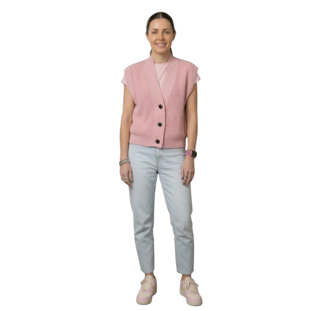 KIARA: gilet in maglia con scollo a V | Vicine a ME