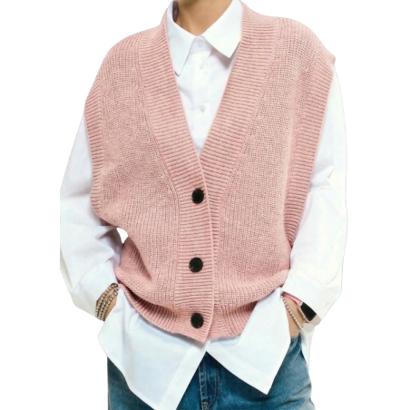 KIARA: gilet in maglia con scollo a V | Vicine a ME