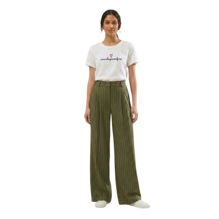 DOROTEA: pantaloni a righe con gamba ampia | Vicine a ME
