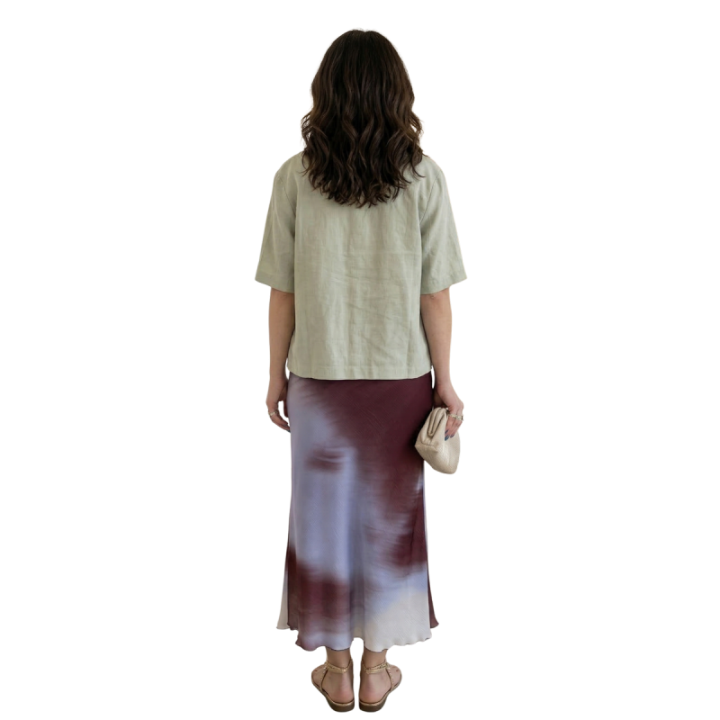 SABRINA: gonna svasata effetto chiffon elegante | Vicine a ME