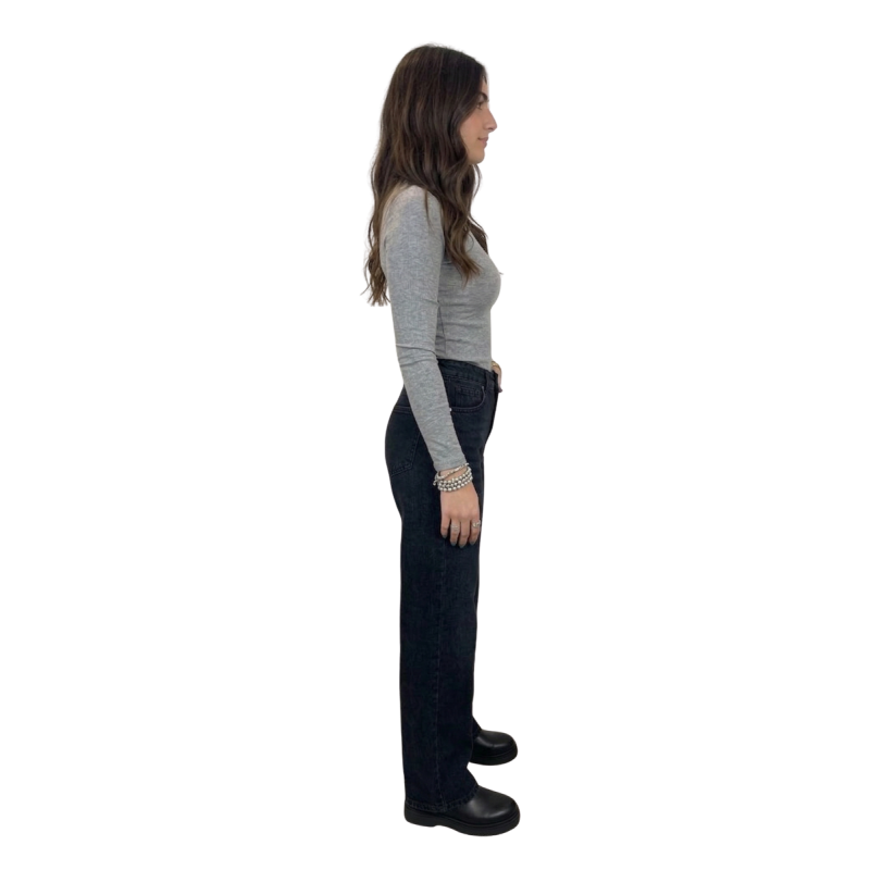 MONICA: maglia donna aderente mezzo collo felpata | Vicine a ME