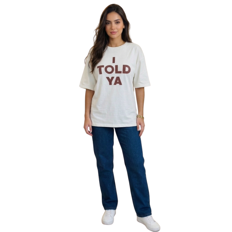 IOLE: maxi maglia donna in cotone con stampa | Vicine a ME