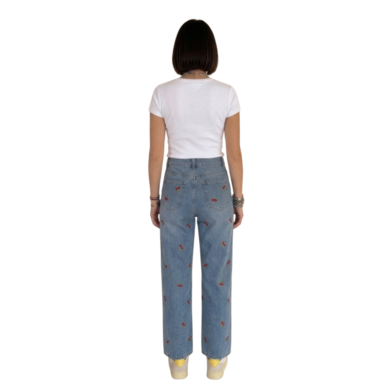 LIMONE: t-shirt donna cotone con ricamo limone | Vicine a ME