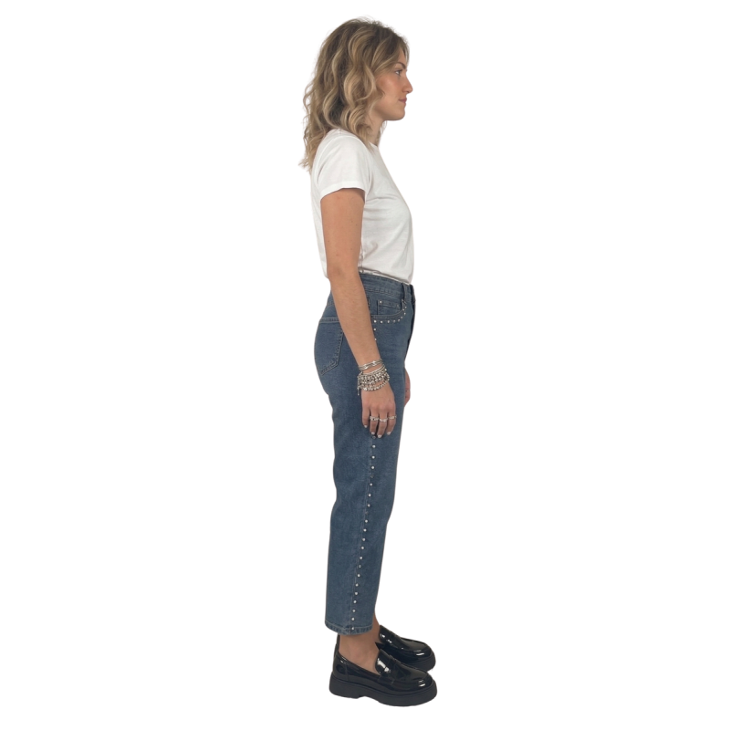 FEDERICA: jeans mom fit donna con tasche laterali | Vicine a ME