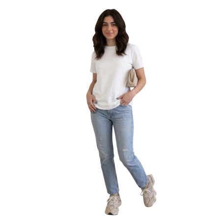 FOSCA: t-shirt donna cotone vestibilità over | Vicine a ME