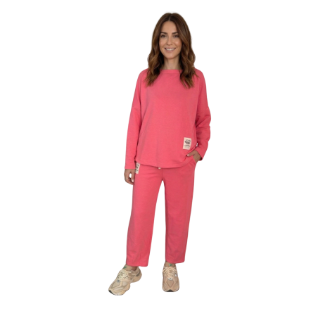 MINA: coordinato donna cotone con pantalone carota | Vicine a ME