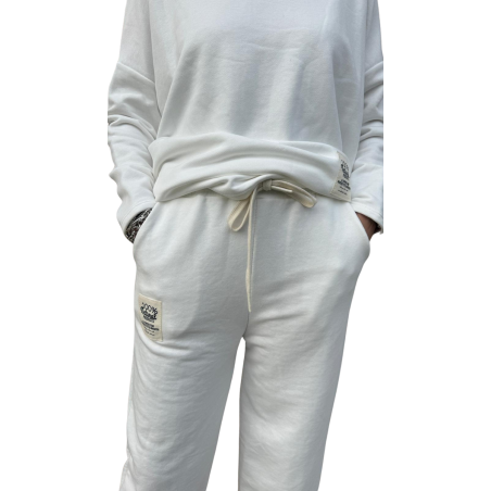 MINA: coordinato donna cotone con pantalone carota | Vicine a ME