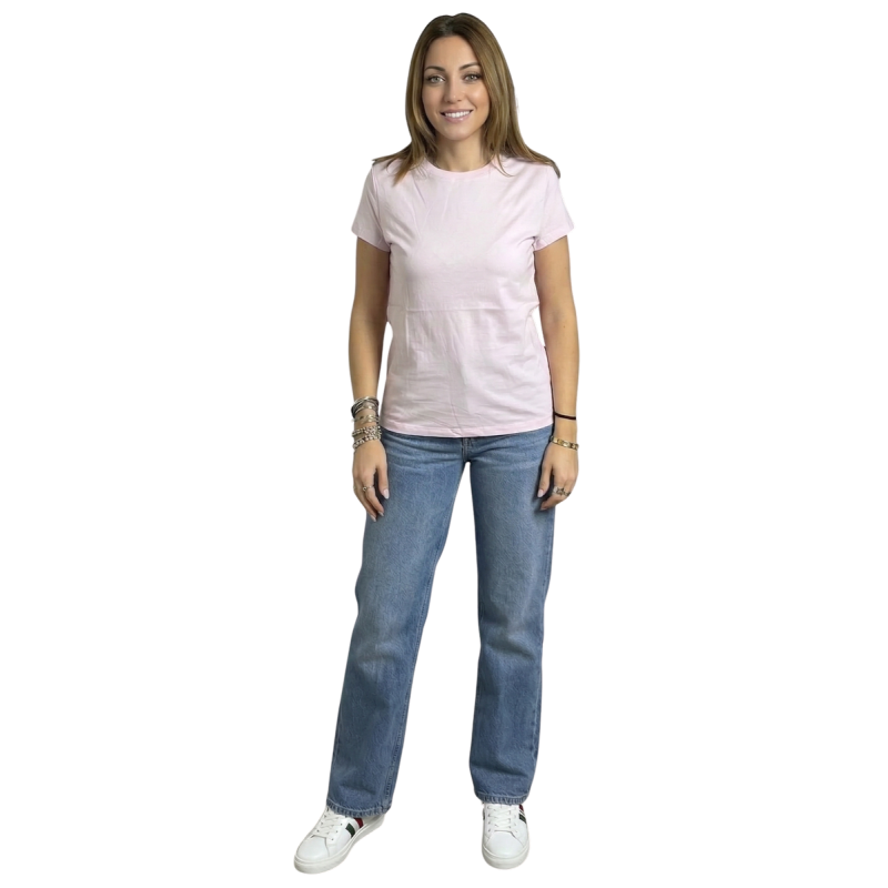 EMILY: t-shirt donna cotone girocollo sfiancata | Vicine a ME