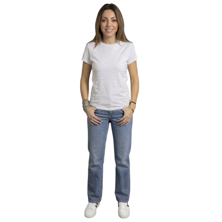 EMILY: t-shirt donna cotone girocollo sfiancata | Vicine a ME