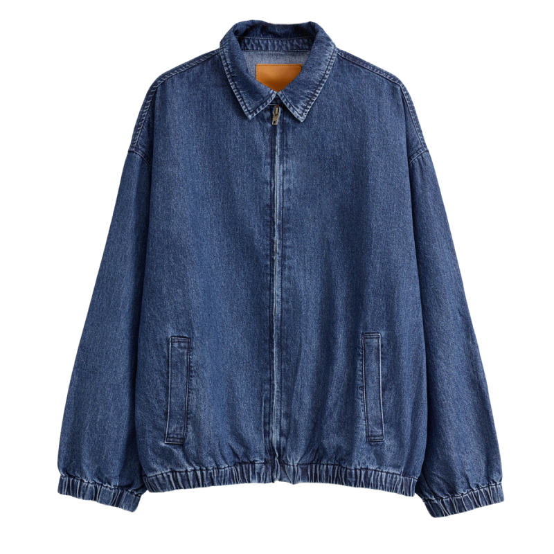 CLOTILDE: giacca denim oversize donna con zip | Vicine a ME