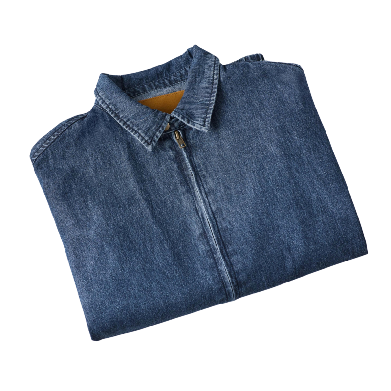 CLOTILDE: giacca denim oversize donna con zip | Vicine a ME