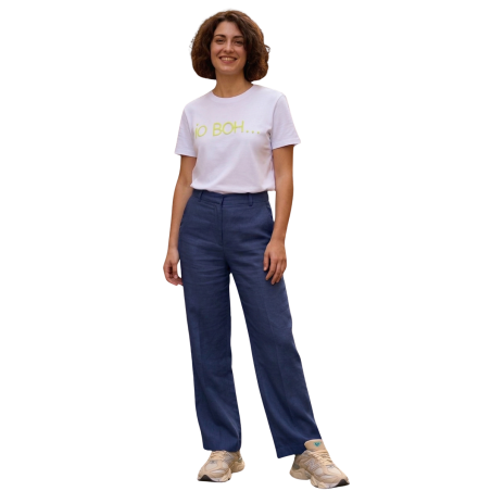 NIVES: t-shirt donna cotone con scritta "IO BOH" | Vicine a ME