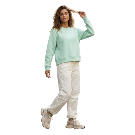 ORNELLA: felpa donna girocollo in cotone basic | Vicine a ME