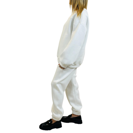 Jogger donna felpato cotone con elastico | Vicine a ME