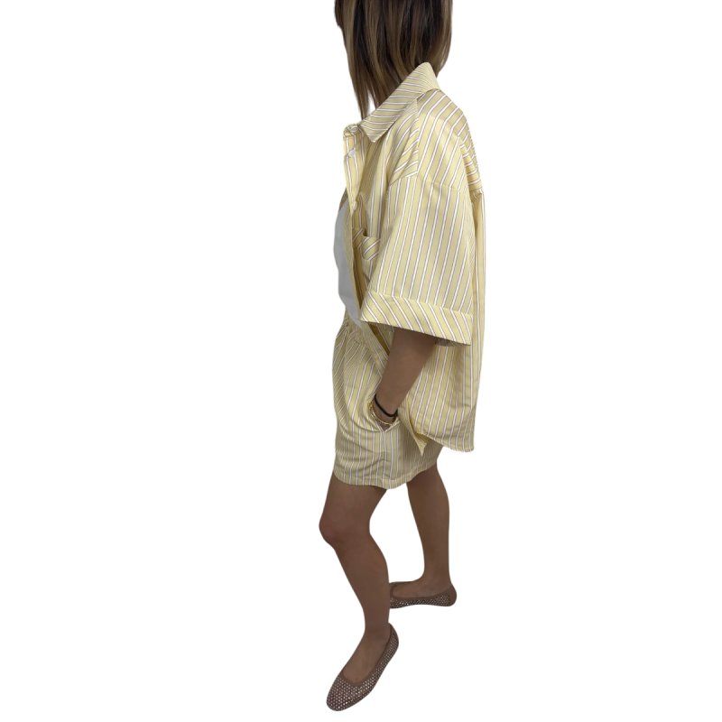 CLORINDA: camicia oversize a righe da donna | Vicine a ME