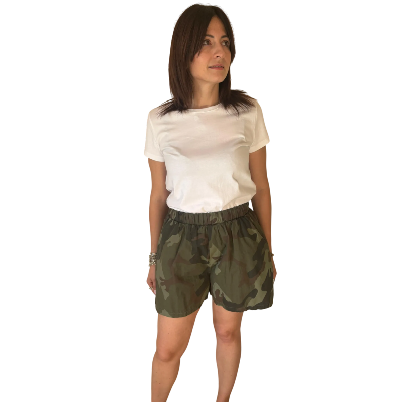 KELLY: shorts mimetici in cotone con elastico | Vicine a ME