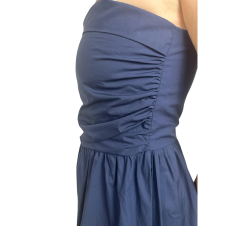 LILY: abito midi in cotone con arricciature | Vicine a ME