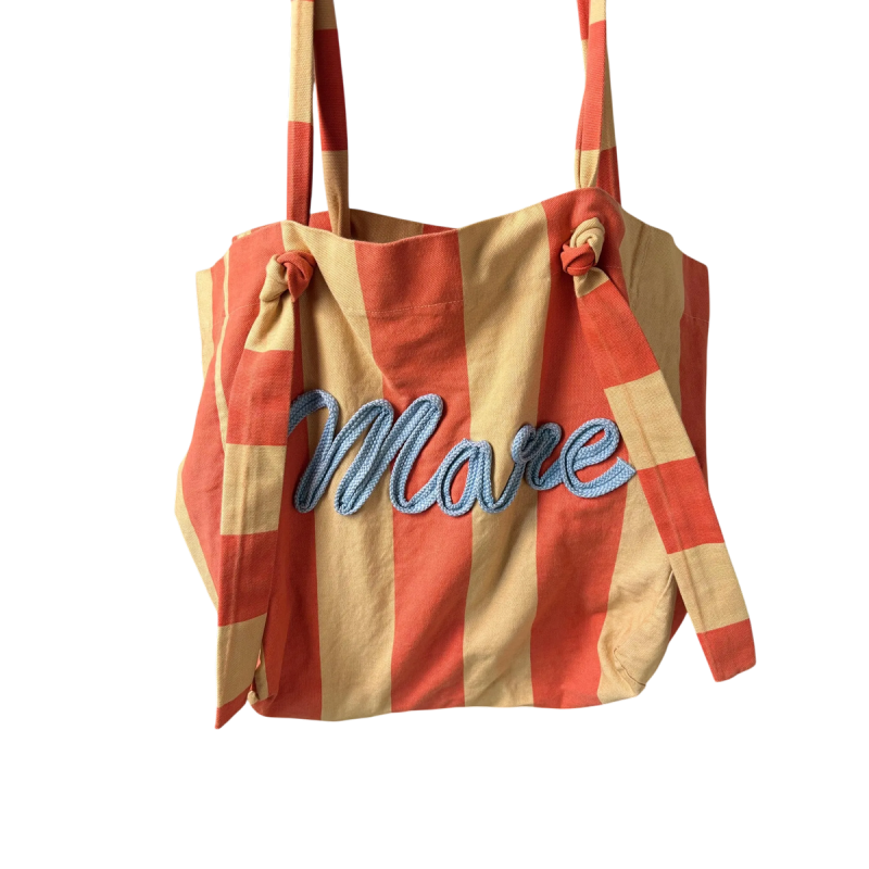 MARE: maxi borsa mare a righe in cotone | Vicine a ME