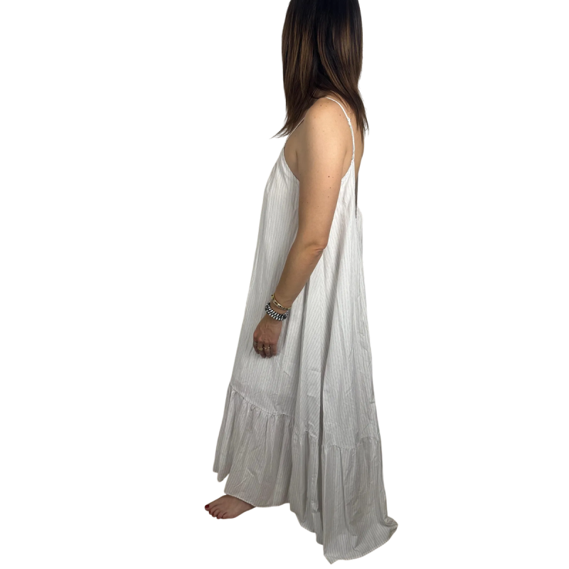 SARA: vestito lungo a righe con spalline sottili | Vicine a ME