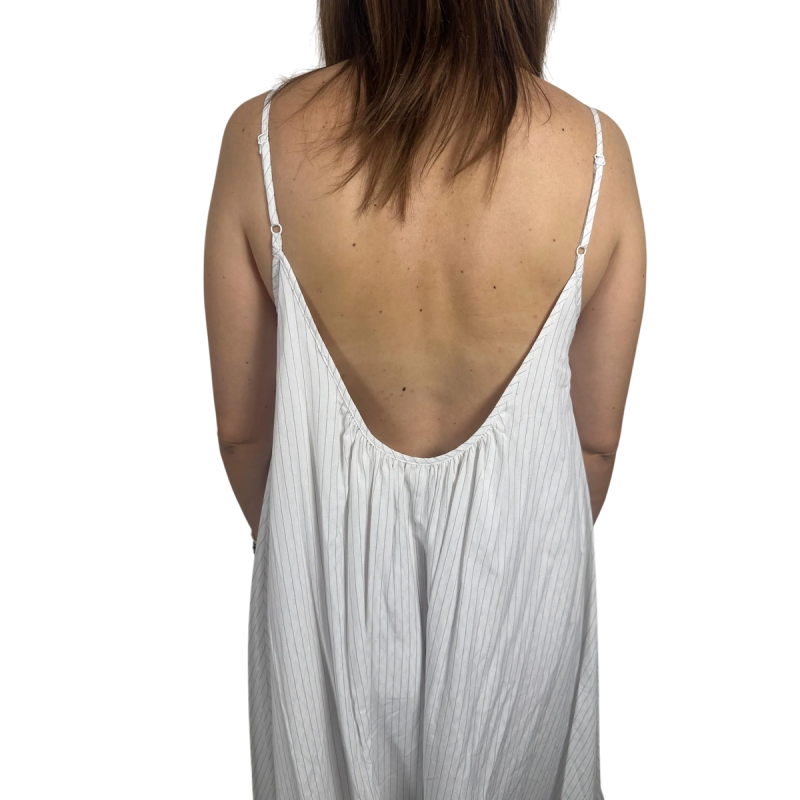 SARA: vestito lungo a righe con spalline sottili | Vicine a ME