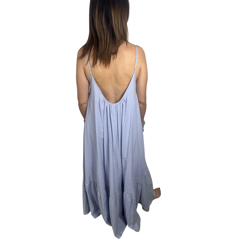 SARA: vestito lungo a righe con spalline sottili | Vicine a ME