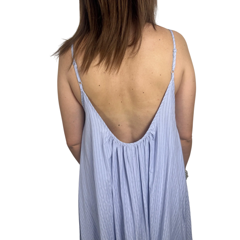 SARA: vestito lungo a righe con spalline sottili | Vicine a ME