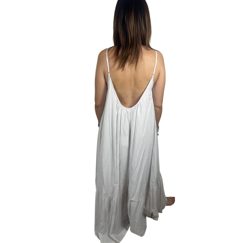SARA: vestito lungo a righe con spalline sottili | Vicine a ME