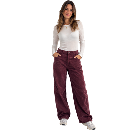 Perla: Pantalone Barrel in Velluto Millerighe | Vicine a ME