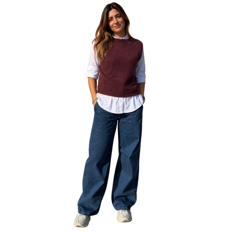 Ninfa: Gilet a Girocollo Misto Lana | Vicine a ME