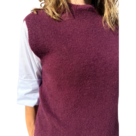 Ninfa: Gilet a Girocollo Misto Lana | Vicine a ME
